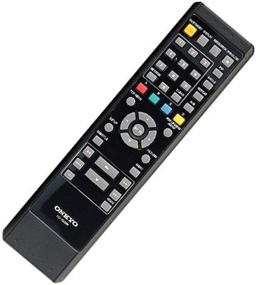 Onkyo DV-BD606 Blu-ray player remote control.