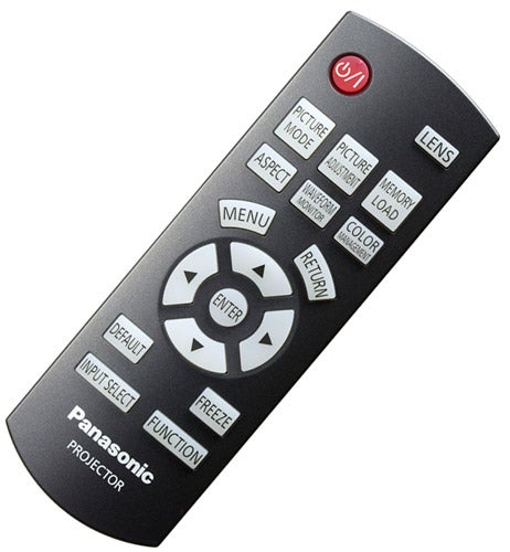 Panasonic PT-AE3000 projector remote control.
