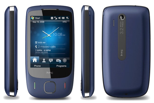 HTC Touch 3G smartphone in multiple views.