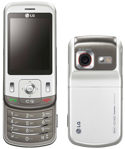 LG KC780 slider phone front and back view.