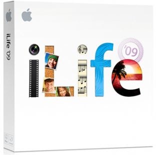 Apple iLife '09 software package retail box.