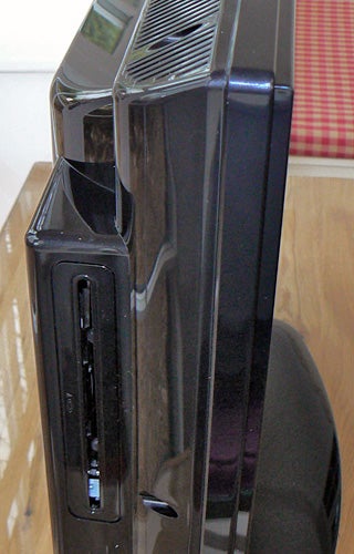 Side view of Ferguson F2620LVD 26-inch LCD TV with ports.