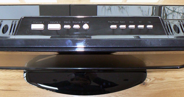 Ferguson F2620LVD LCD TV control panel and stand.