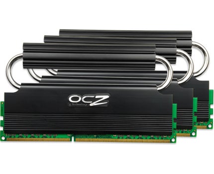 OCZ Reaper PC3-14400 6GB memory modules with heatsink pipes.
