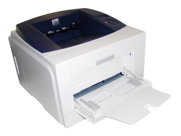 White and blue Xerox Phaser 3435 Mono Laser printer.