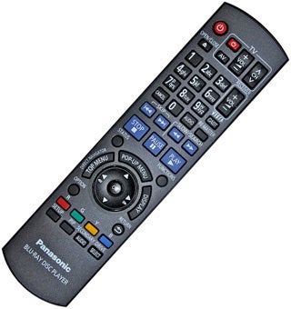 Panasonic DMP-BD60 Blu-ray player remote control.
