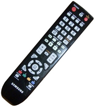 Samsung BD-P4600 Blu-ray player remote control.