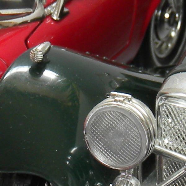 Close-up of a vintage car model taken with Nikon CoolPix S630