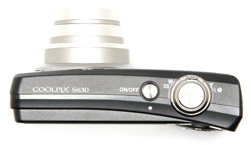 Nikon CoolPix S630 camera on a white background.