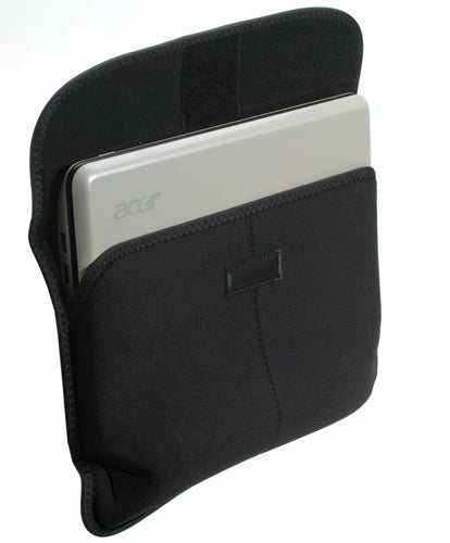 Acer Aspire One D150 Netbook in a black sleeve.