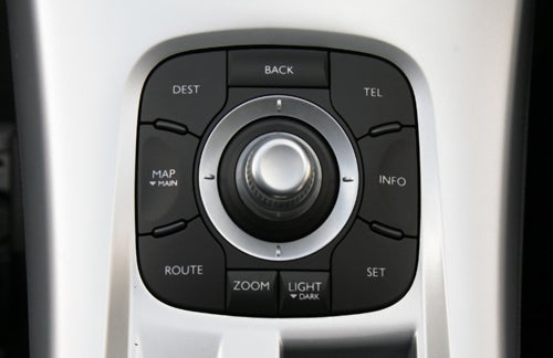 Renault Laguna Coupe navigation and multimedia control panel.