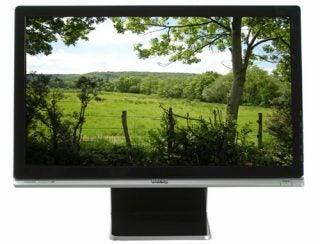 BenQ E2200HD 22-inch LCD Monitor displaying a landscape image.