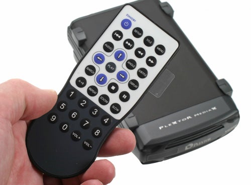Plextor external media player and remote control.