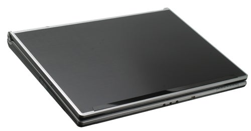Closed Rock Xtreme 620 - 15.4in gaming notebook on white background.