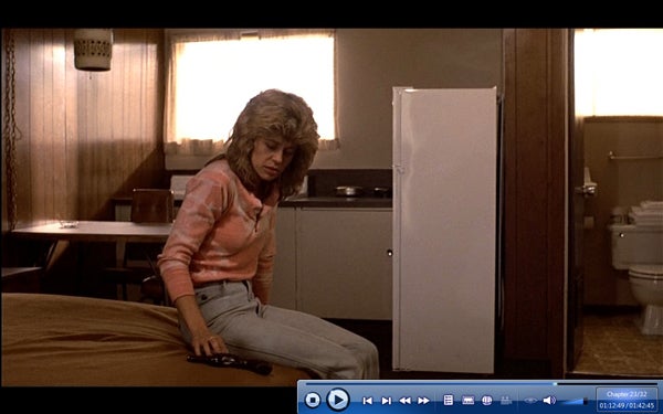 Screenshot of a movie playing in Cyberlink PowerDVD 9 Ultra software.