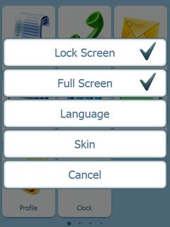 Screenshot of Winterface 1.31 settings menu options.