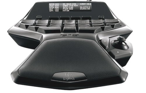 Logitech G13 Advanced Gameboard with joystick and buttons.