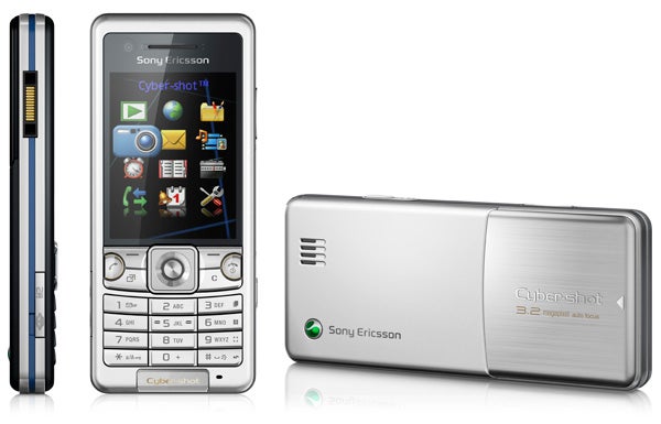 Sony Ericsson C510 Cyber-shot phone front and back view.