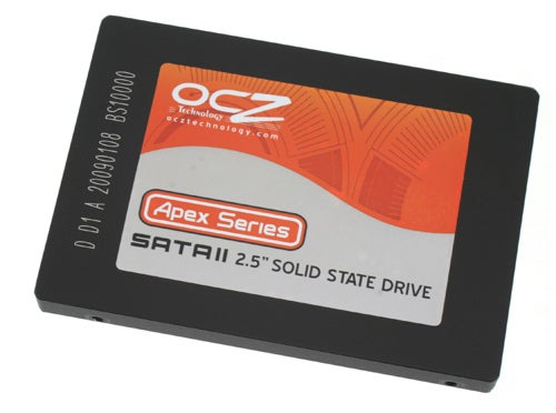 OCZ Apex Series 120GB SSD on a white background.