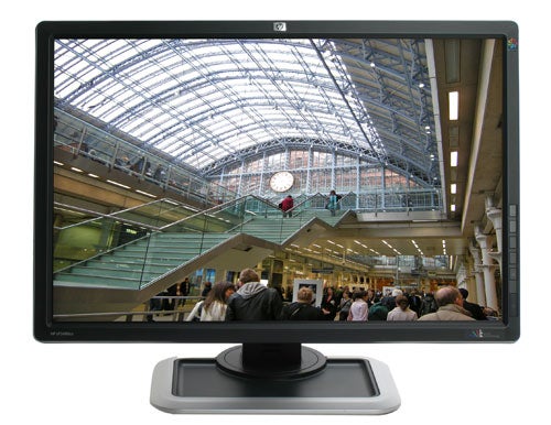 HP DreamColor LP2480zx professional LCD monitor displaying an image.