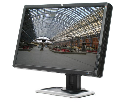 HP DreamColor LP2480zx professional LCD monitor displaying an image.