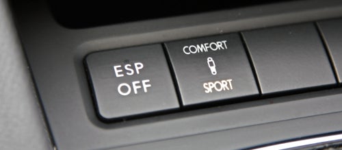 Volkswagen Scirocco GT driving mode buttons with ESP OFF.