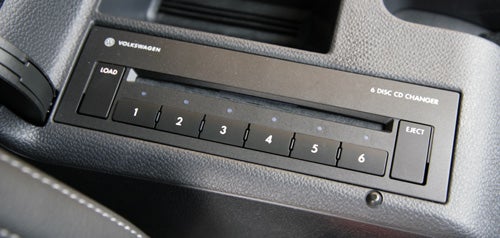 Volkswagen Scirocco GT 6-disc CD changer console.