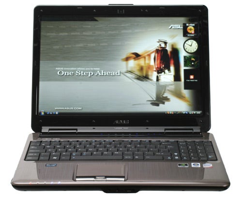 Asus N50Vc 15.4-inch laptop with open Blu-ray drive.