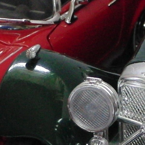 Close-up of colorful vintage model cars