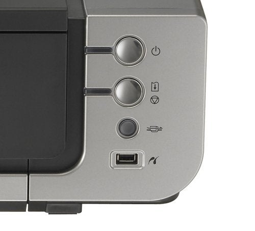 Close-up of Canon PIXMA Pro9000 Mk II printer controls.