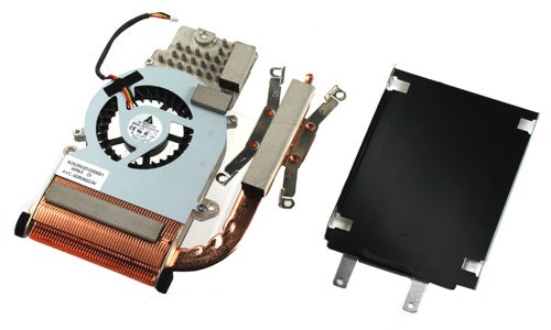 Cooling system components for OCZ DIY Notebook.