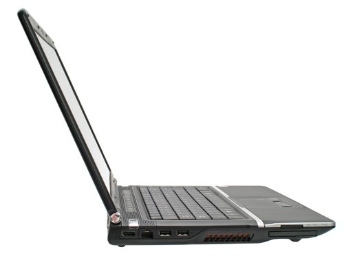 OCZ DIY 15.4-inch Notebook side view with open lid