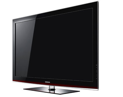 Samsung PS50B650 50-inch plasma television on white background.