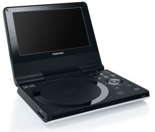Toshiba SD-P73S Portable DVD Player on white background.