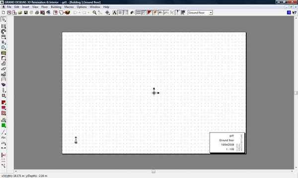 Screenshot of Grand Designs 3D Renovation & Interior software interface.