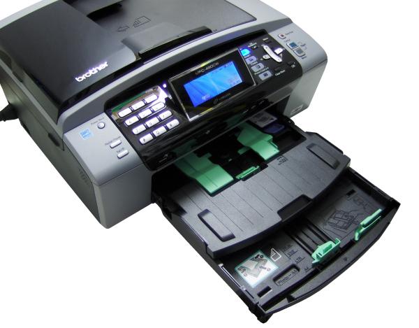 Brother MFC-490CW Inkjet Printer with open paper tray.