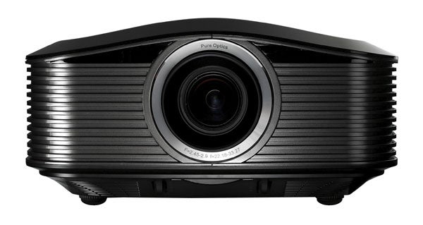 Optoma ThemeScene HD82 projector front view.