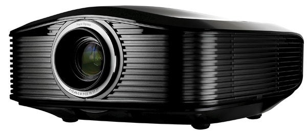 Optoma ThemeScene HD82 projector on white background.