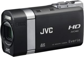 JVC Everio GZ-X900 camcorder on a white background.
