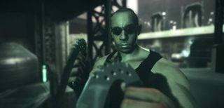 Screenshot of Riddick character in Assault on Dark Athena game.
