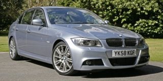 Silver BMW 330d M Sport parked outdoors