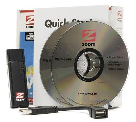 Zoom ADSL X6 modem router with Quick Start guide and CD