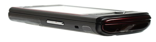 Side view of Samsung Tocco Ultra S8300 mobile phone.