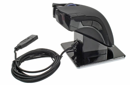 Razer Mamba Gaming Mouse with USB cable and dock.