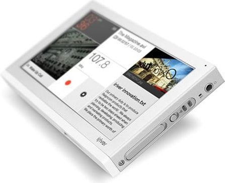 iRiver P7 8GB multimedia player on white background