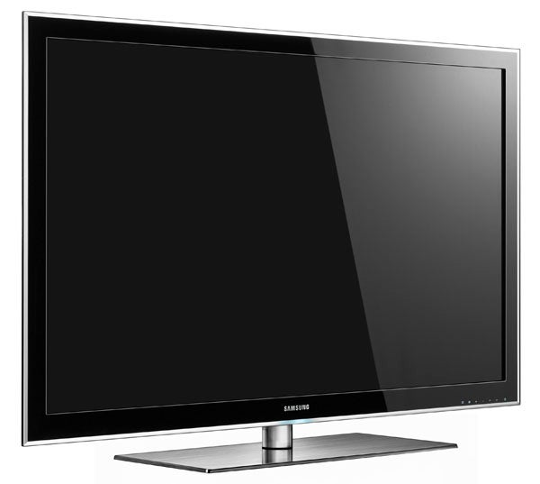 Samsung Series 8 UE46B8000 46-inch LCD TV on display.