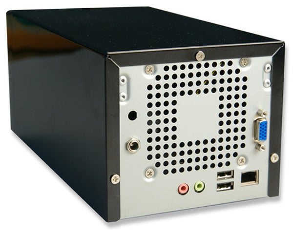VIA ARTiGO A2000 storage server rear view with ports.
