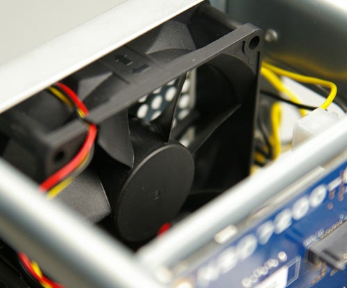Internal cooling fan inside VIA ARTiGO A2000 Storage Server.