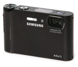 Samsung NV9 digital camera on white background