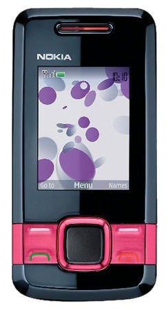 Nokia 7100 Supernova mobile phone with colorful screen display.